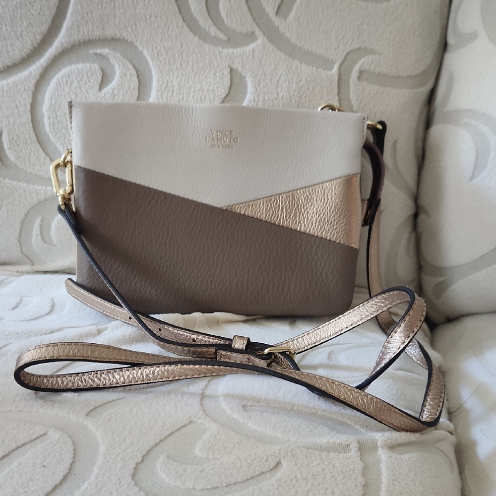 Vince Camuto Cream Textured Women's Bag - Picture 2 of 8